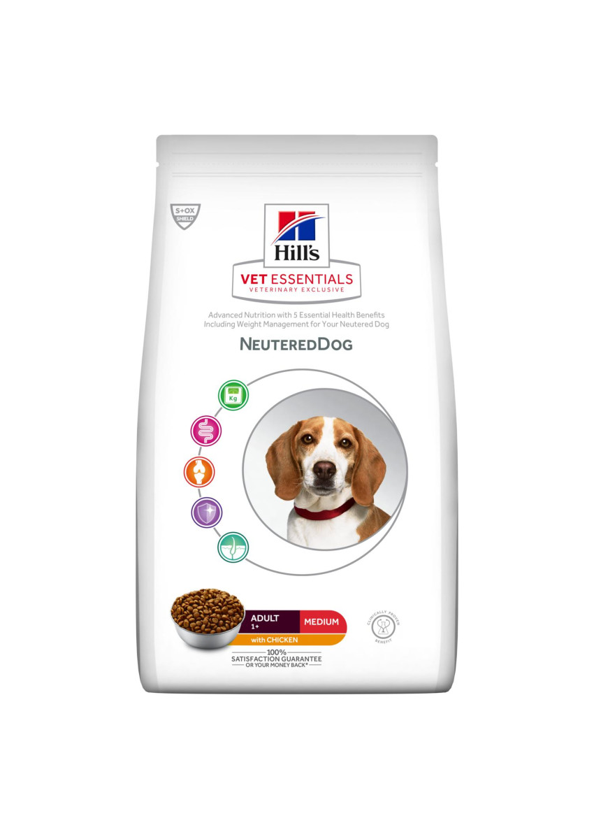 Hills vet essentials 2025 neutered dog food